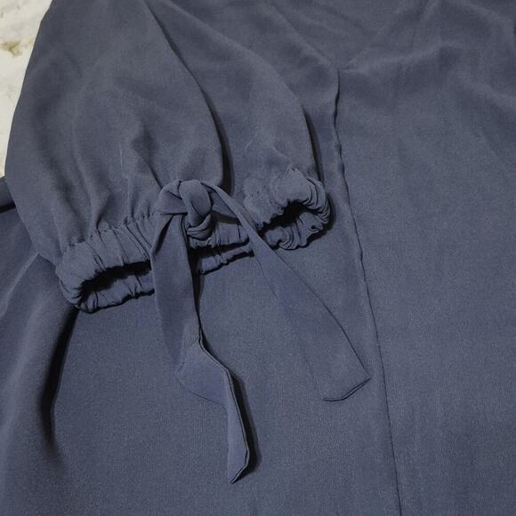 Worthington Womens Size 2X Blouse Lot Of 2 Navy VNeck Striped Mock Neck S/S New - Picture 15 of 15